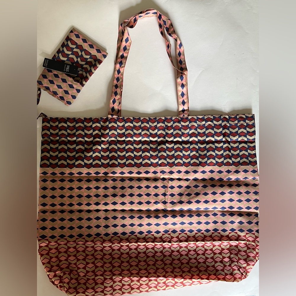 New With Tag Marks and Spencer Bag With Handle 100 Percent Polyester